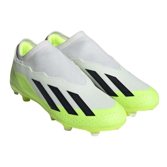 Adidas Mens X Crazyfast.3 Firm Ground Football Boots / White/Black